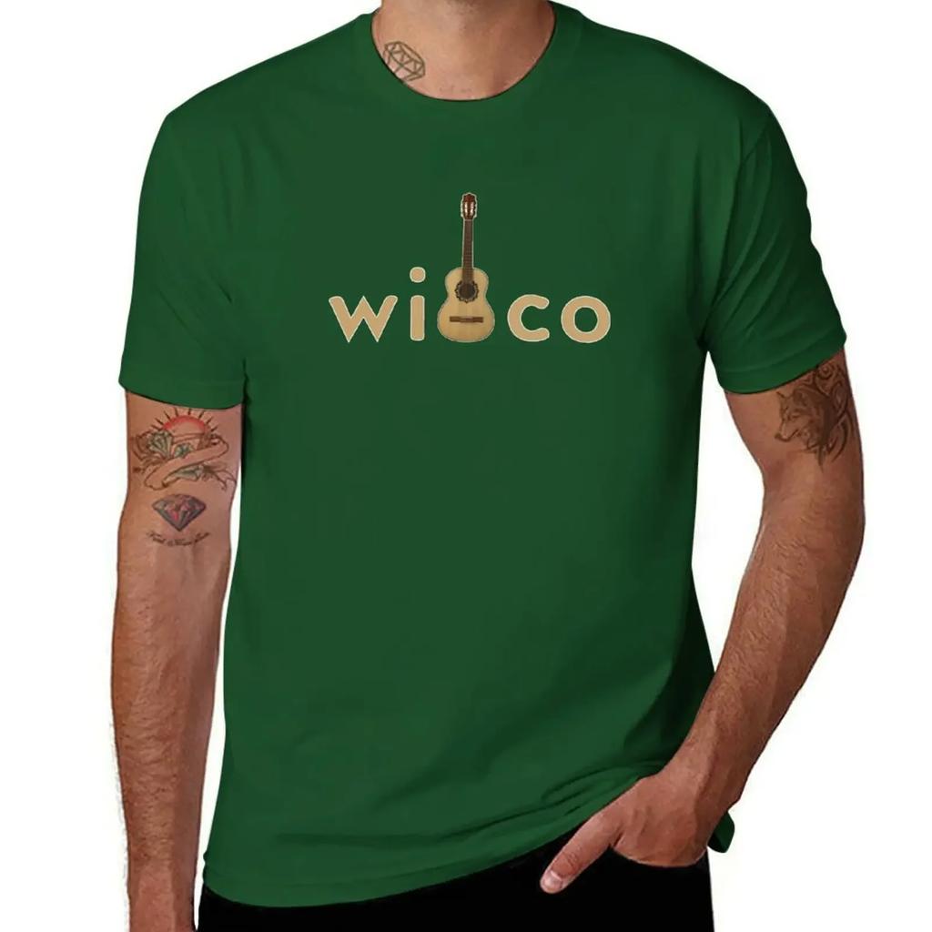 Wilco Футболка винтажная с графическим принтом летний топ хиппи одежда свитшоты, мужские