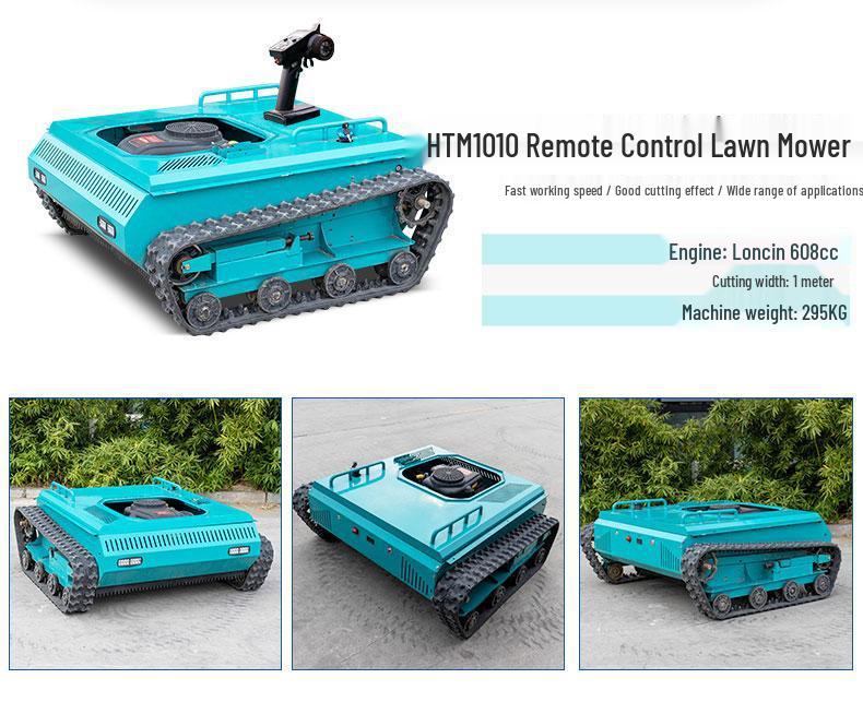 Self-Propelled Smart Remote Control Lawn Mower for Brazil: Wide-Cut Mulching & Weeding on Slopes