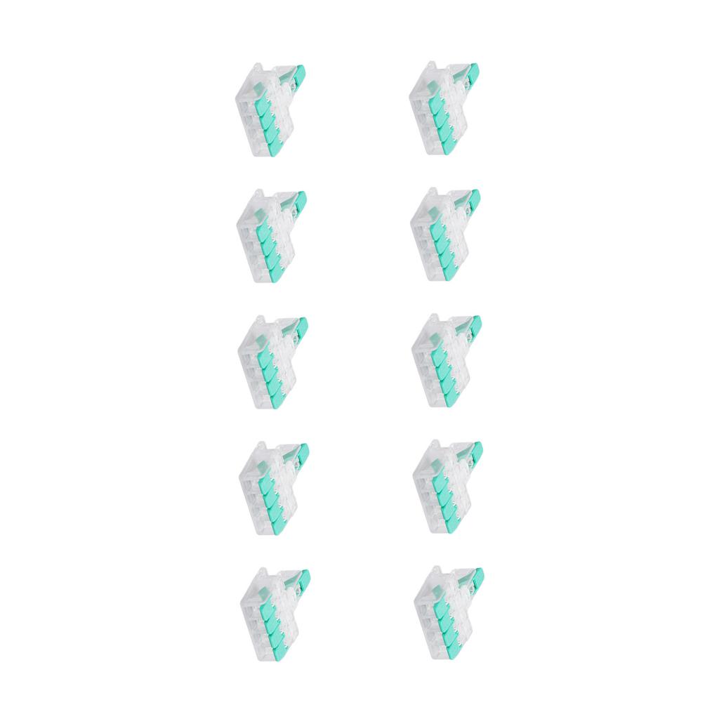 10 шт. комплект рычажных соединителей проводов от 1 до 4, быстроразъемный соединитель кабеля, клеммная колодка для проводника