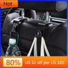 Внутренние наклейки для Renault Megane 2 3 4 Twingo Clio Talisman Captur Trafic Kwid Scenic 2 1/2 шт. Портативные крючки на спинку сиденья автомобиля