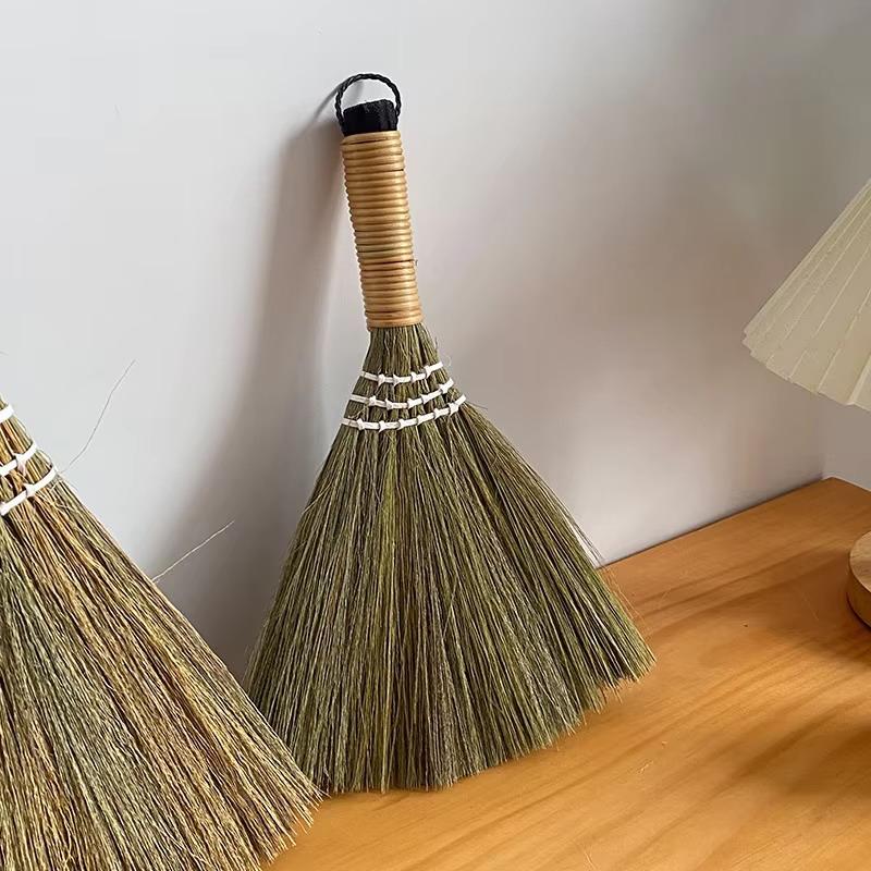 Handmade Miscanthus Manual Sweeper Fully Biodegradable Natural Cleaning Tool for Home Office Eco Conscious Buyers
