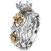Elegant Rose Gold Floral Rings For Women Modern Metal Jewelry Available In All Sizes