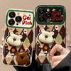 Подходит для чехла для мобильного телефона Apple 15pro Iphone14/13 Алмазный Рождественский Медведь Кукла 11/12 Зеркало-книжка X