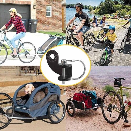 Bicycle Trailer Hitch 135 Degrees Bike Coupler Attachment Adapter Heavy Duty Bicycle