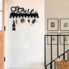 1pc Love Design Wall Hook - Metal Art for Keys, Coats and Towels, Wall-mounted Decor Enhancing Your Space