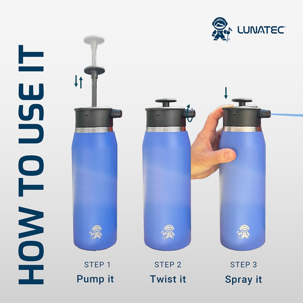 Бутылка для воды Lunatec Aquabot Clear 750 мл для кемпинга на открытом воздухе, многоцелевая (LTA1050000)