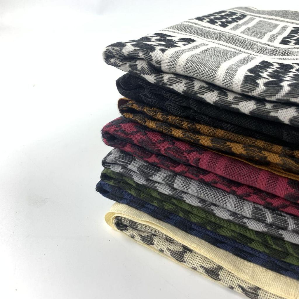 All-Cotton Camouflage Jacquard Arab Headscarf and Shawl
