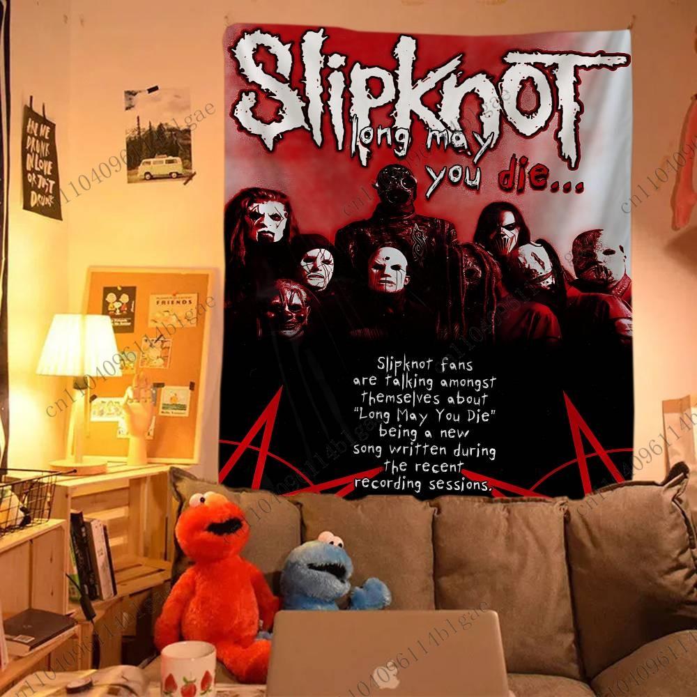 Edgy Rock Band Tapestry Concert Poster Style Tapestry Bedroom Dorm Wall Hanging Background Cloth Wall Hanging Fabric