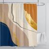 3D печать абстрактный линейный стиль акварельный набор штор для душа водонепроницаемый полиэстер занавеска для ванной украшение для дома с крючками
