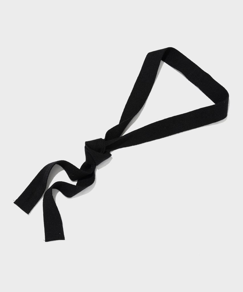 ROIDESROIS Scarf Set Round Neck Ribbed Knit (Black)