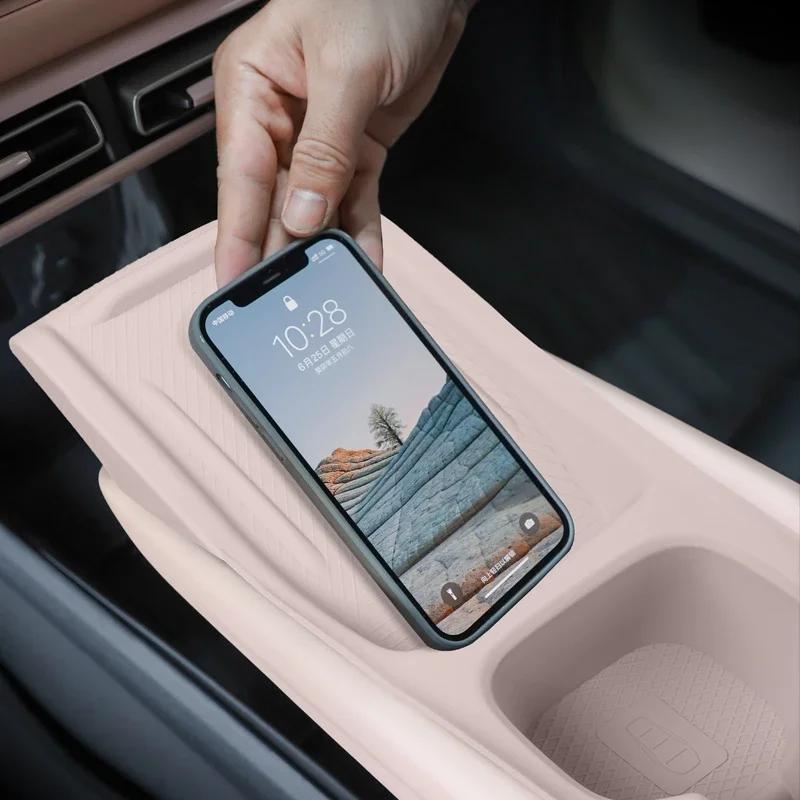For BYD Seagull All-in-one Silicone Mat Car Central Control Protective Cover Wireless Water Filling Cup Silicone Protective Pad