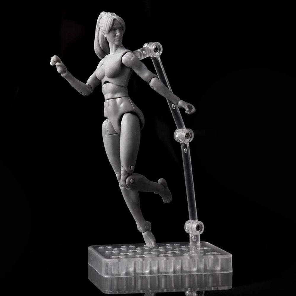 Joints Movable Male Femalew Body Dolls Action Figure 1/18 Scale Model Doll Computer Ornament