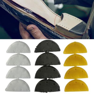 Yousheng 8 шт., накладка на каблук обуви с клеем, противоскользящий дизайн, износостойкая резиновая заплатка для ремонта изношенных боковых поверхностей каблука обуви