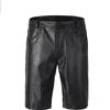Мягкие мужские шорты черные ручной работы из натуральной овчины повседневная спортивная одежда короткие брюки