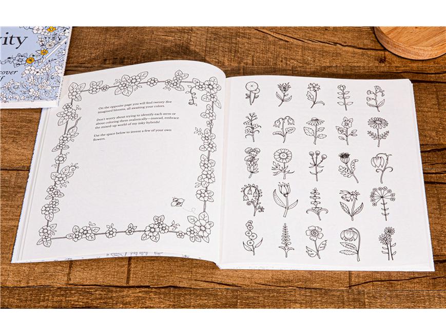 30 дней креативности: Английская раскраска для взрослых для снятия стресса