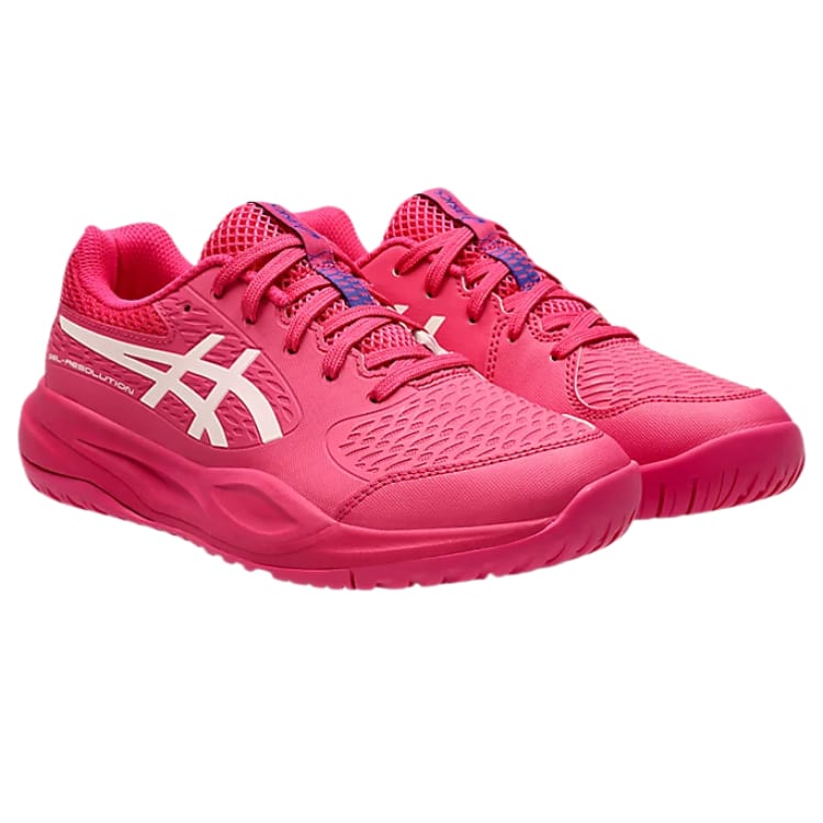 Asics GEL RESOLUTION X Низкие детские тренировочные кроссовки Розовые Подростки 1044A081-700