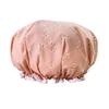 Fashionable Waterproof Double-Layer Cartoon Shower Cap for Women