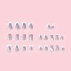 Short European Square Manicure Wearing White French Ins Small Clear Fresh Air Small Flower Love Valentine'S Day Sticker White
