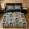 Resident Evil Pattern Bedding Quilt Set Quilt Cover Pillowcase Home Birthday Gift(1 * duvet cover + 2 * pillowcase, without core)