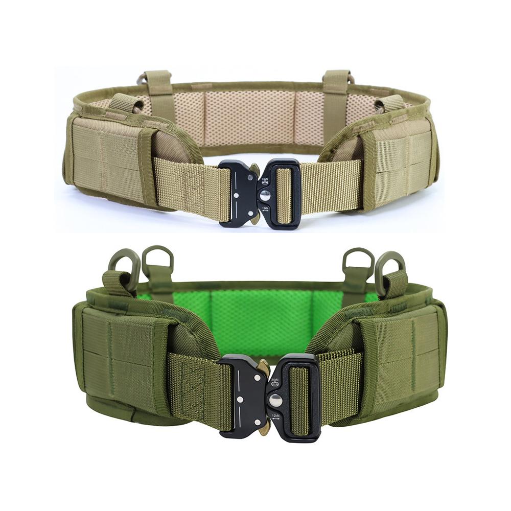 Tactical Padded Patrol Molle Belt Multi-Purpose Combat Waist Belts for Outdoor