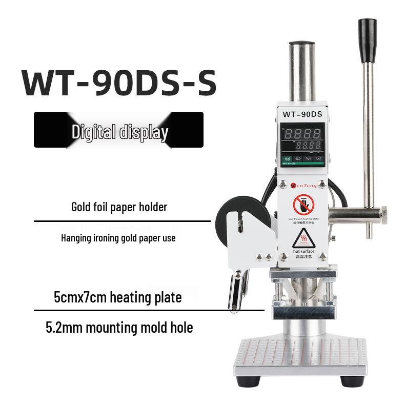 Компактный ручной станок для горячего тиснения фольгой и эмбоссирования кожи и бумаги