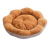 Winter Pet Bed Flower Shaped Plush Dog Bed with Anti-slip Bottom Fluffy Pet Bed with Removable Washable Cover for Small Dogs Cats