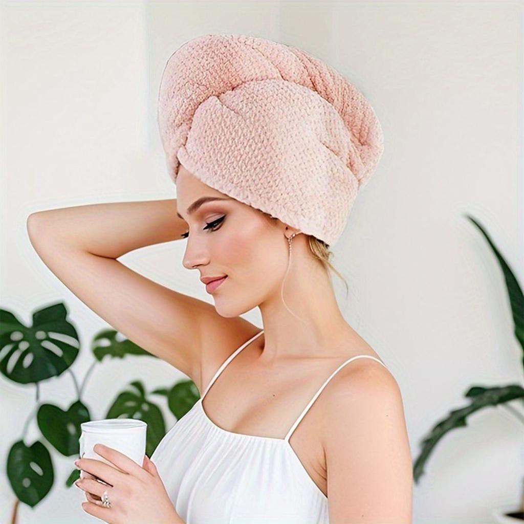 Полотенце для волос из микрофибры для женщин, быстросохнущее и не пушащееся полотенце для волос, дополнительный цвет, быстросохнущее полотенце