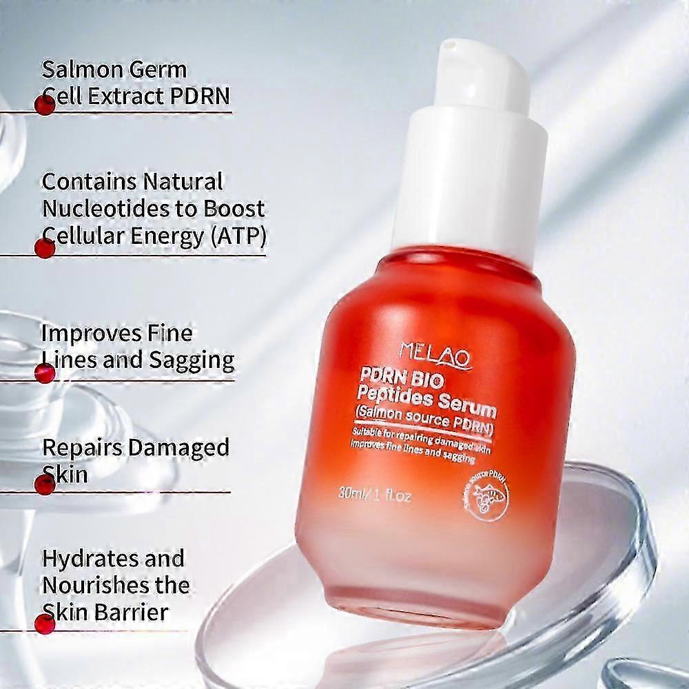 1-3pcs PDRN Peptide Anti-Aging Serum with Salmon Extract, Firming, Moisturizing & Wrinkle Repair for Youthful Skin