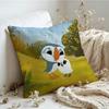 Cushion Cover  Linen  SkinFriendly Soft Decorative Case for Sofa Home Decor Kwaii Puffin Rock PPreschool Pillow cover