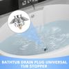 Pop Up Bathtub Drain Plug Brass Tub Drain Stopper with Cover Tub Drain Strainer Prevent Hair Clogging Rustproof Bathroom Drain
