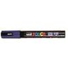 Marker - UNI-BALL - PC-5M - Electric Blue - 6 Units - Tip 1.8-2.5 Mm