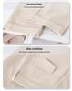 Women's Beige High Waist Wide Leg Cropped Pants - Slimming, Casual, Loose Fit, Spring/Summer 2025 Collection