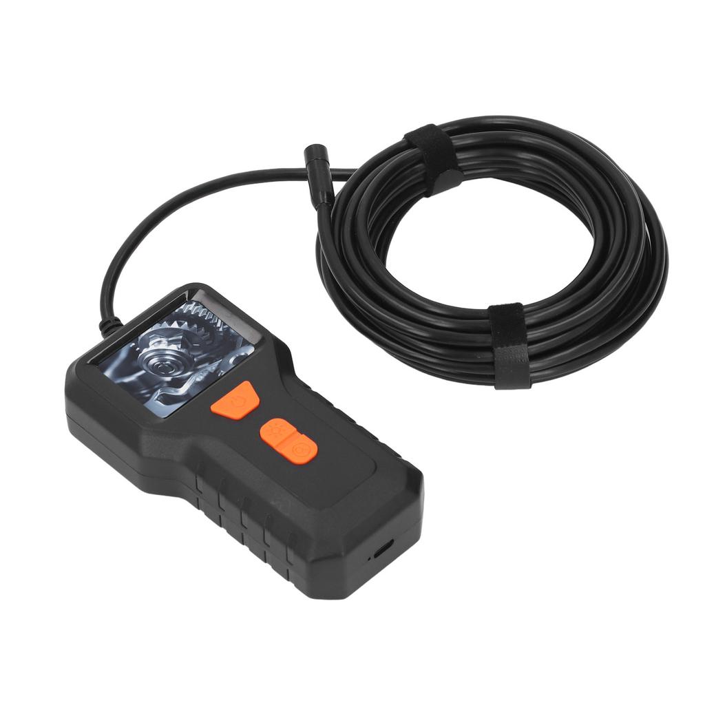 Промышленная инспекционная камера с 2-дюймовым HD-дисплеем, портативная, с кабелем 5 метров, объективом 8 мм, цифровая камера-змеевик.