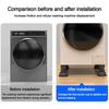 4pcs/set Raise Height Washing Machine Shockproof Pad Reduce Noises Non-slip Shock Mute Pads Adjustable Height Anti Vibration Mat