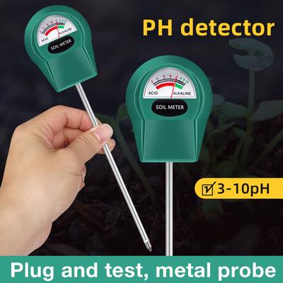 Тестер садовой почвы PH/Влажность/Детектор плодородия Тестер влажности почвы Растения Цветочная почва PH-метр Батареи не требуются