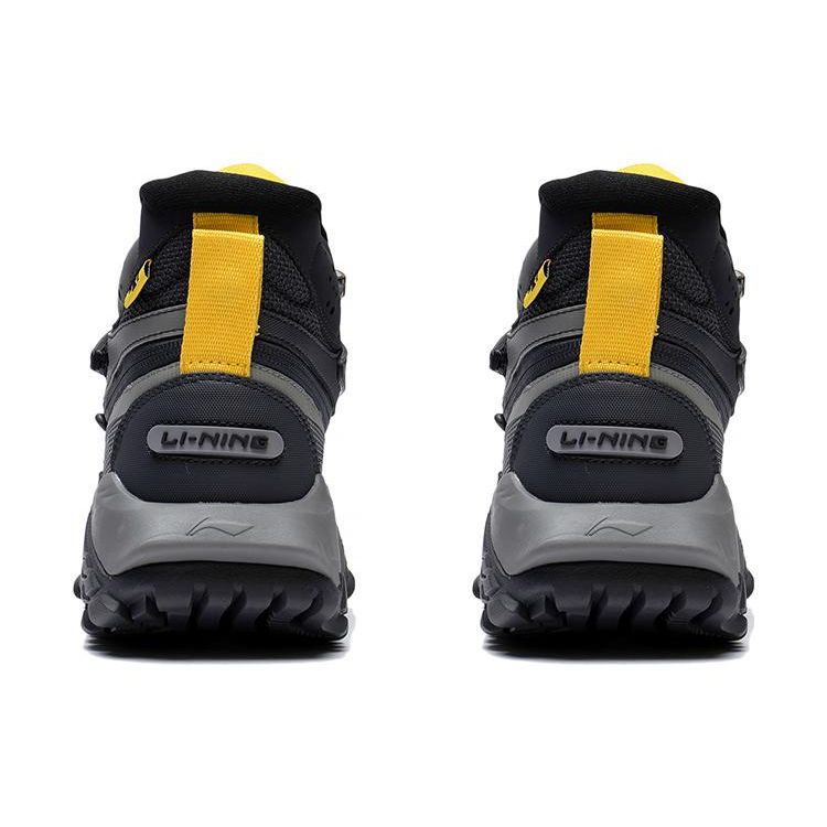 Li Ning CF Su Series Lin Chuan Dream Chasing Theme Высокие спортивные повседневные туфли мужские кроссовки серые черные AGLS151-1