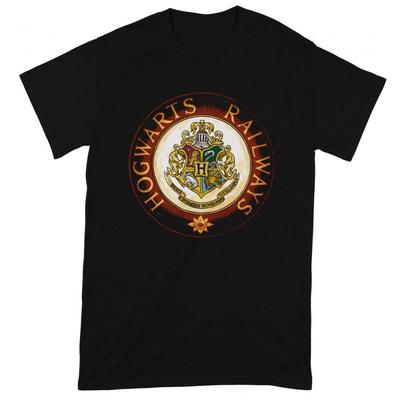 HARRY POTTER Футболка унисекс для взрослых с железнодорожным кругом Хогвартса