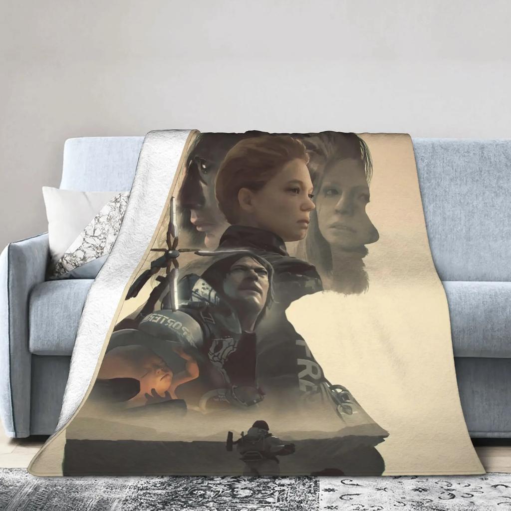 Death Stranding Plush Blanket for Kids and Adults Soft Flannel Throw Blanket for Bedroom Custom DIY Quality Bedspread Gift