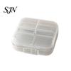 Small Medication Container Double Layer Pill Box with 7 Compartments, Portable Waterproof Daily Case, Organizer Pocket Size PP for Outdoor Trip