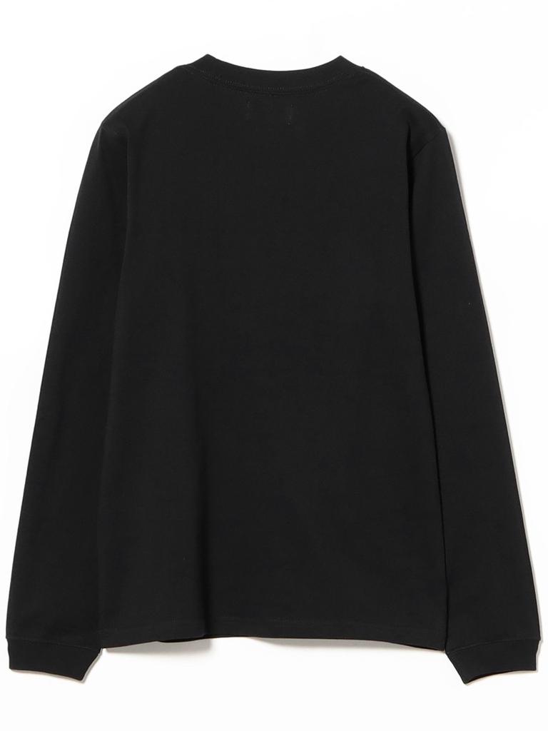 Beams Boy L/S TEE Mini Logo Long Sleeve T-Shirt, Women's, Black 3