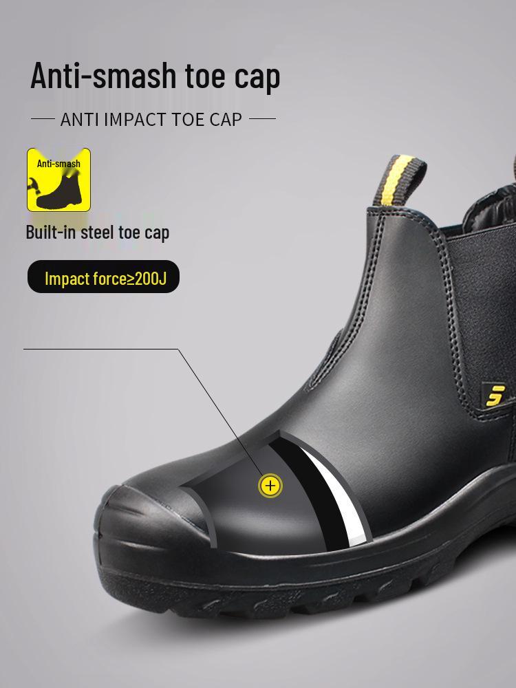 Мужские рабочие ботинки Safety Jogger BESTFIT со стальным подноском - Стиль седла, Защита от ударов, Прокол-защита, Антистатическая Коровья кожа.
