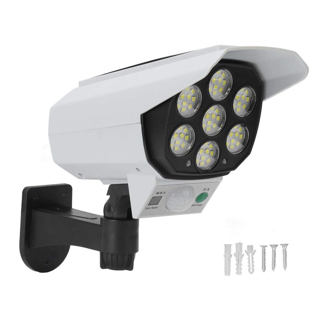 Fake Surveillance Security Solar Light LED High Brightness Simulation Dummy Camera Monitoring