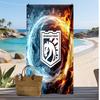 Ipswich Town Football Print Beach Towel, Large Soft Quick Dry Towel for Beach Camping Swimming