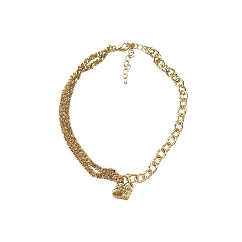 Любовное ожерелье женское нишевый дизайн чувство ins ключичная цепочка цепочка для свитера ожерелье из 18-каратного золота хип-хоп чокер