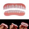 False Teeth Silicone Upper Lower Veneers Teeth Braces Dentures Paste Dentures Temporary Fake Tooth Fake Teeth Whitening Tool