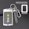 Zinc Alloy Leather Car Key Case Key Shell For Renault Duster Captur Clio Logan Megane 1 2 3 Koleos Scenic For Renault RS S444