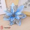 Gold Poinsettia Christmas Decoration Wreath Accessories