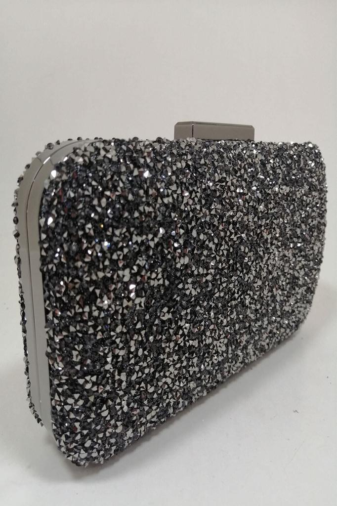 Women's Stylish and Useful Evening Dress Bag Yakamoz Women's Silver Stone Evening Dress Clutch Portfolio Bag