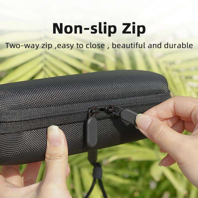 Black Nylon Portable Storage Bag for DJI Pocket 3,Soft Plush Liner Carrying Case Suitcase Camera Body Handbag Accessories