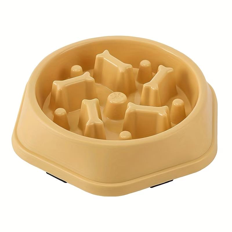 Slow Feed Dog Bowl,Slip-Resistant Design, Promotes Healthy Eating by Reducing Choking & ABS Plastic Pet Food Dish for Puppies